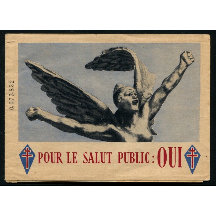 Lot A3618 - N°669 - Carnet Pour le Salut Public