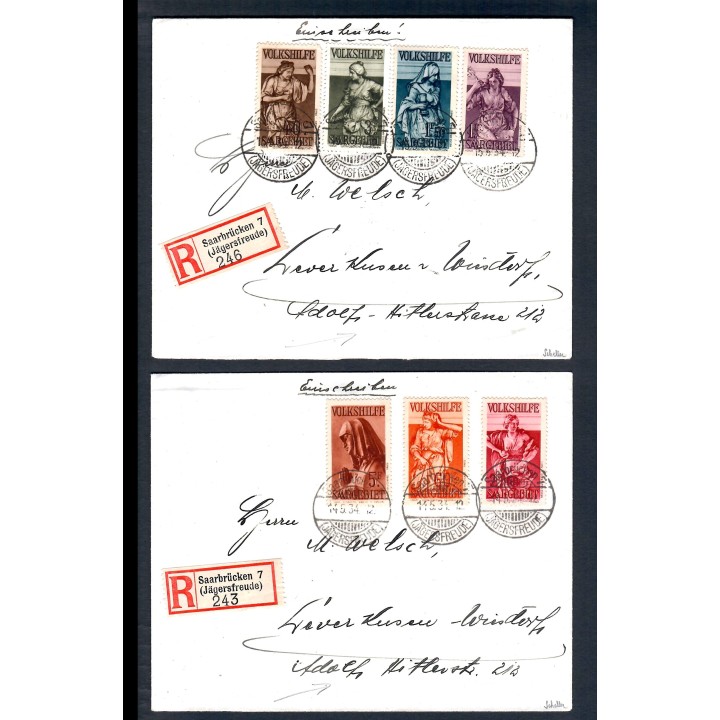 Lot 9175 - Lettres - N°165/171 - Oblitéré Qualité TB