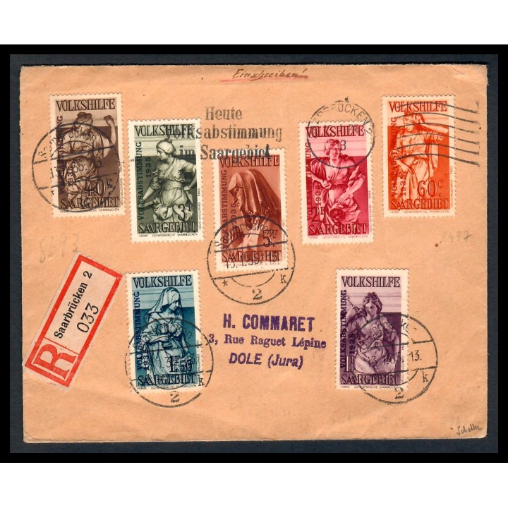 Lot 9177 - Lettres - N°189/195 - Oblitéré Qualité TB