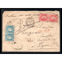 Lot A7747 - Lettres - N°32 et 60 x2 - Oblitéré Qualité TB