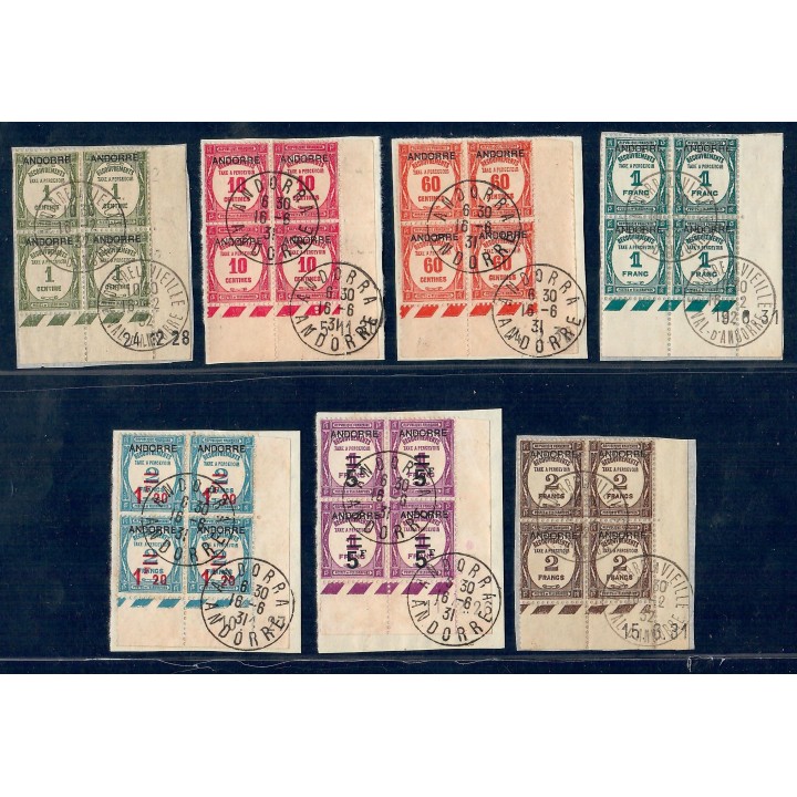 Lot A7695 - Andorre - Taxe N°9/15 - Oblitéré Qualité TB