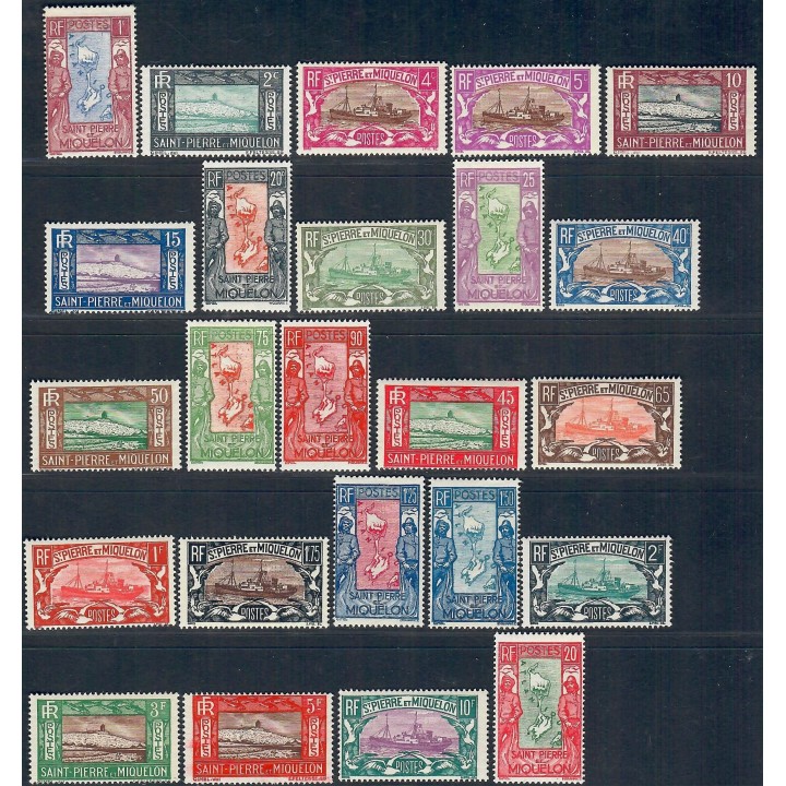Lot A7401 - Saint-Pierre-et-Miquelon - N°136/59 - Neuf *