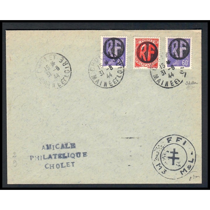 Lot A7253 - Libération Cholet - N°5 et 2x N°9 - Oblitéré Qualité TB