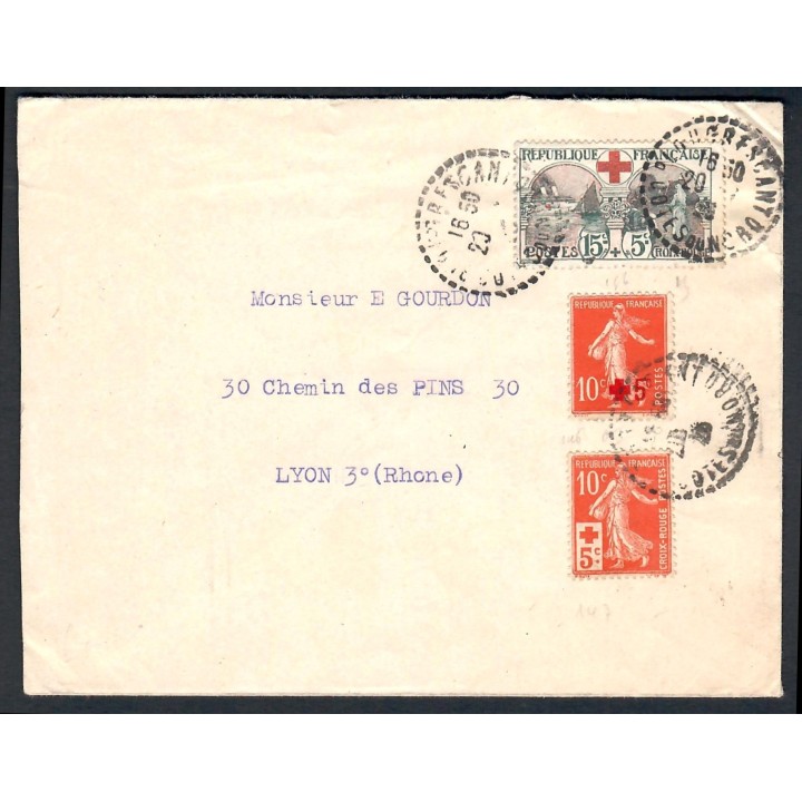 Lot 8465a - Lettres - N°146, 147 et 156  - Oblitéré Qualité TB