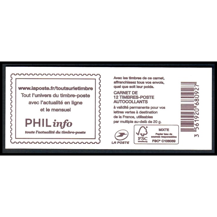 Lot A7732 - Carnets Modernes - N°1215-C7a - Neuf ** Luxe