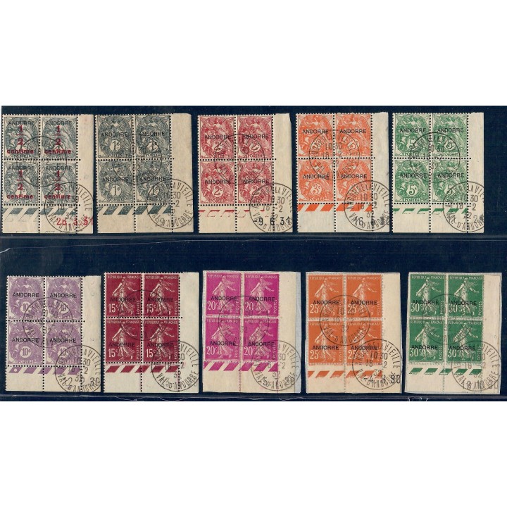 Lot A7694 - Andorre - N°1/23 - Oblitéré Qualité TB