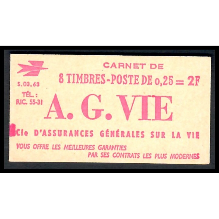 Lot A6431 - Carnets publicitaires - N°1263-C2 - Neuf ** Luxe