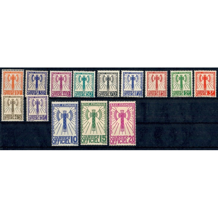 Lot A6440 - Service - N°1/15 - Neuf ** Luxe