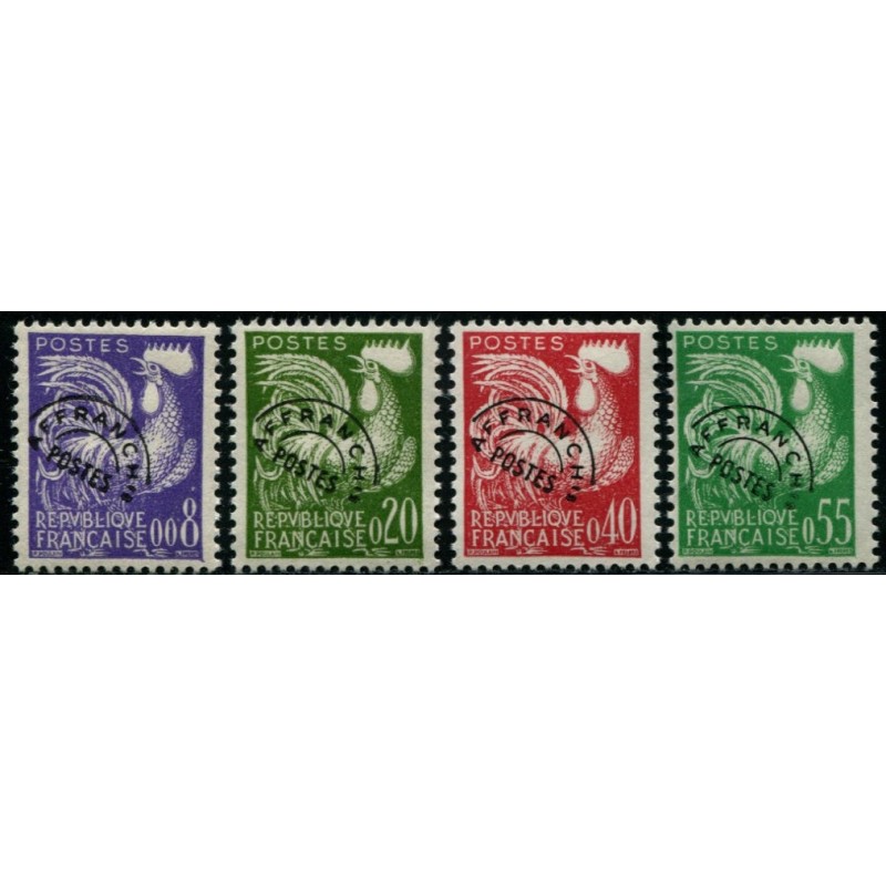 Préoblitéré N°119-122