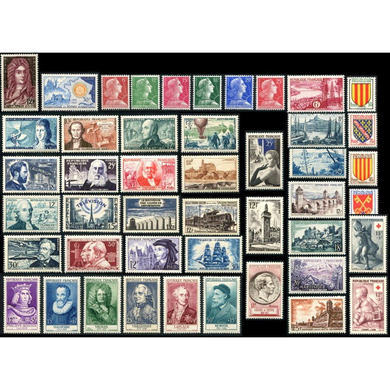 TIMBRES FRANCE NEUFS ** année complète 1950 EUR 9,00 - FR