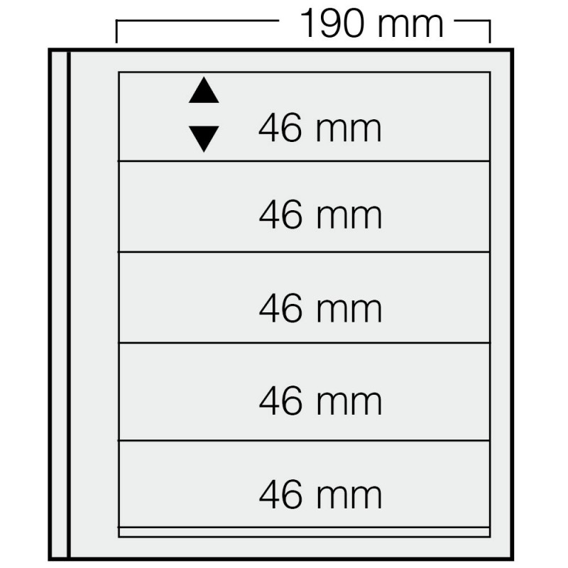 Feuilles "Spécial Dual"- 5 Bandes - 46mm - Paquet de 5