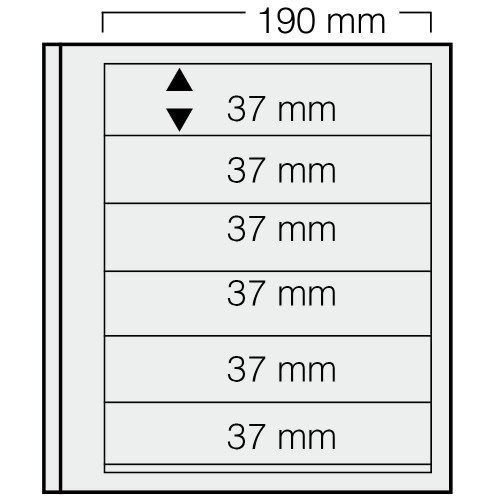 Feuilles "Spécial Dual"- 6 Bandes - 37mm - Paquet de 5