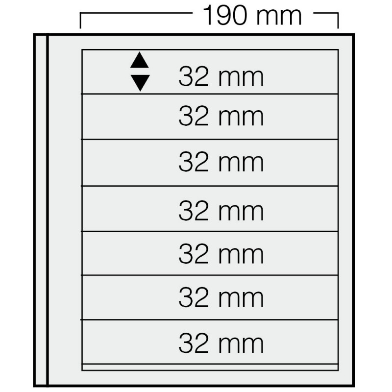 Feuilles "Spécial Dual"- 7 Bandes - 32mm - Paquet de 5