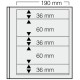 Feuilles "Spécial Dual"- 35 Bandes - 36,60,36,60,36mm - Paquet de 5