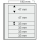 Feuilles "Spécial Dual"- 6 Bandes - 2x47mm,4x33mm - Paquet de 5