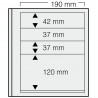 Feuilles "Spécial Dual"- 4 Bandes - 42,37,37,120mm - Paquet de 5