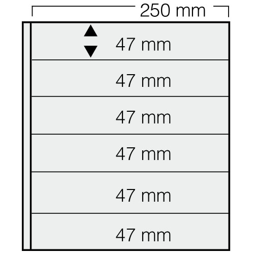 Feuilles "Garant" - 6 Bandes - 47mm