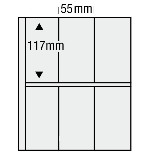 Feuilles "Compact" - 6 Blocs verticaux