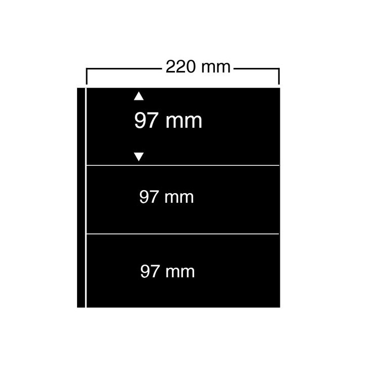 Feuilles "Compact A4" - 3 Bandes - Paquet de 5