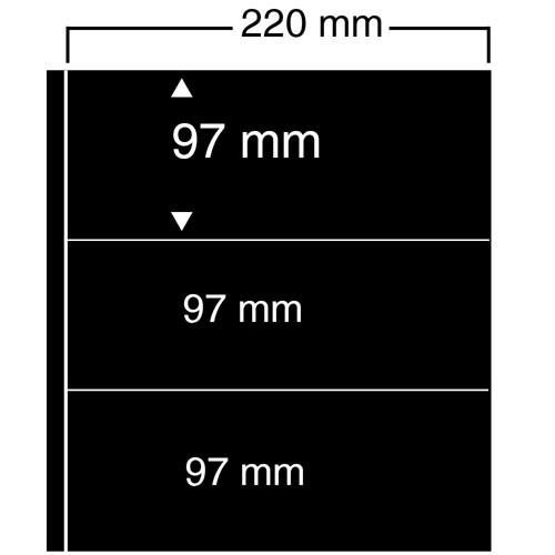 Feuilles "Compact A4" - 3 Bandes - Paquet de 10