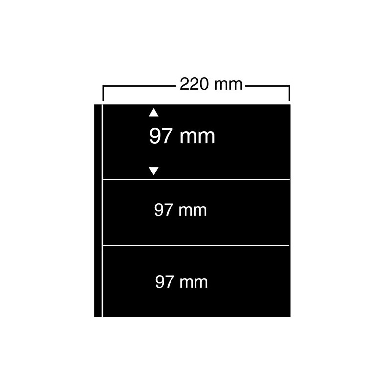 Feuilles "Compact A4" - 3 Bandes - Paquet de 10