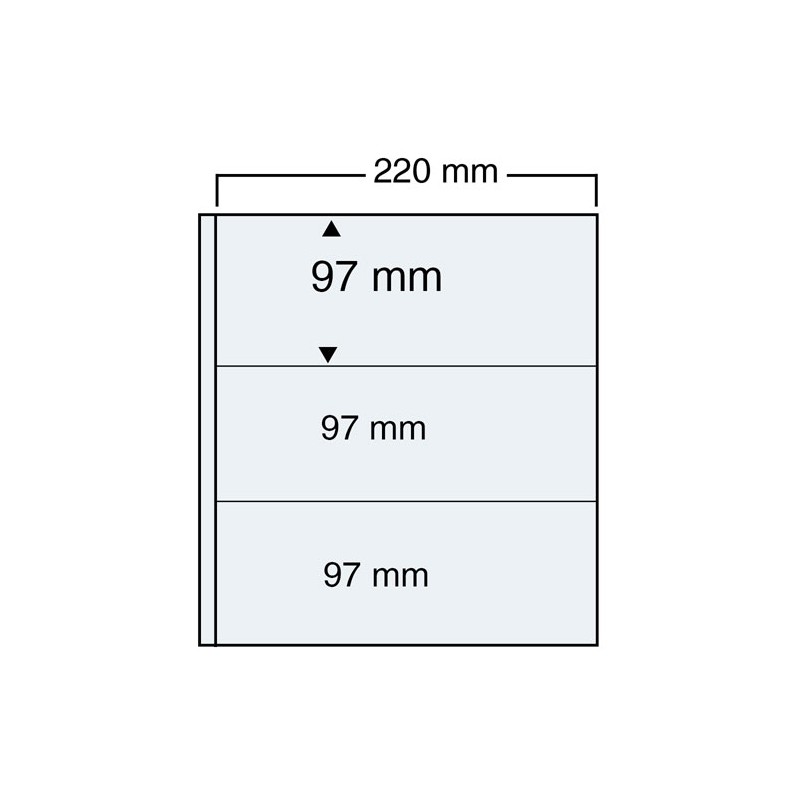 Feuilles "Compact A4" - 3 Bandes - Paquet de 11