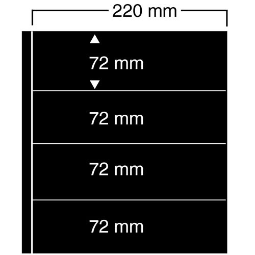 Feuilles "Compact A4" - 4 Bandes