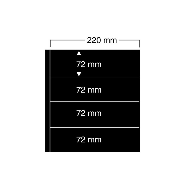 Feuilles "Compact A4" - 4 Bandes - Paquet de 10