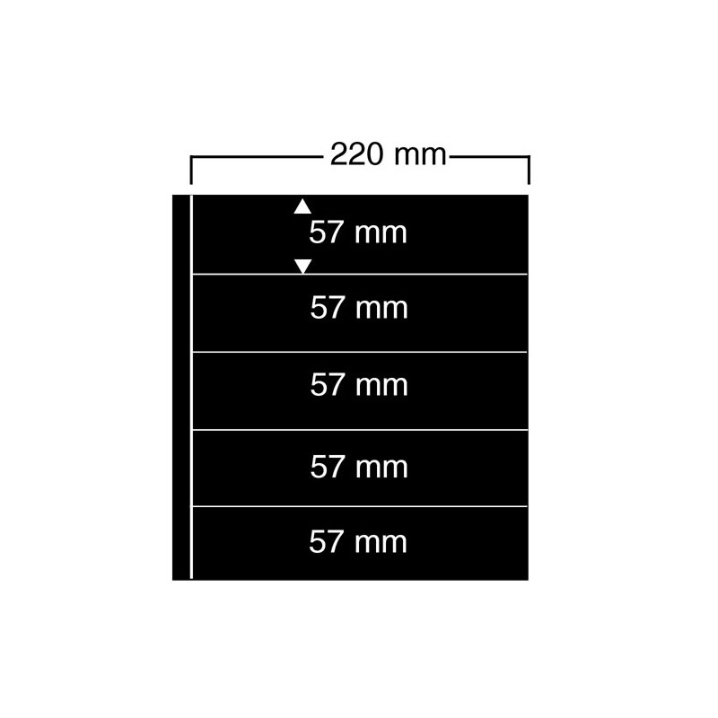 Feuilles "Compact A4" - 5 Bandes - Paquet de 10