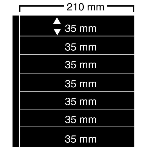 Feuilles "Compact A4" - ClipFix - 7 Bandes 