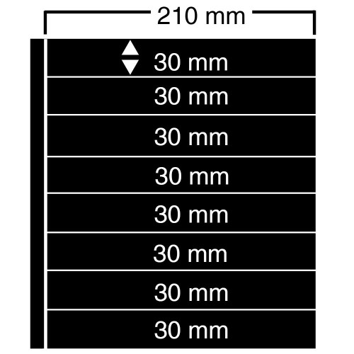 Feuilles "Compact A4" - ClipFix - 8 Bandes - Paquet de 10