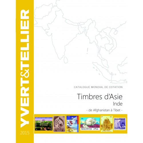 Timbres d'Asie INDE 2015