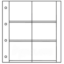 Recharges Album Cartes Postales  LUXE : 6 cases horizontales (Cartes anciennes)