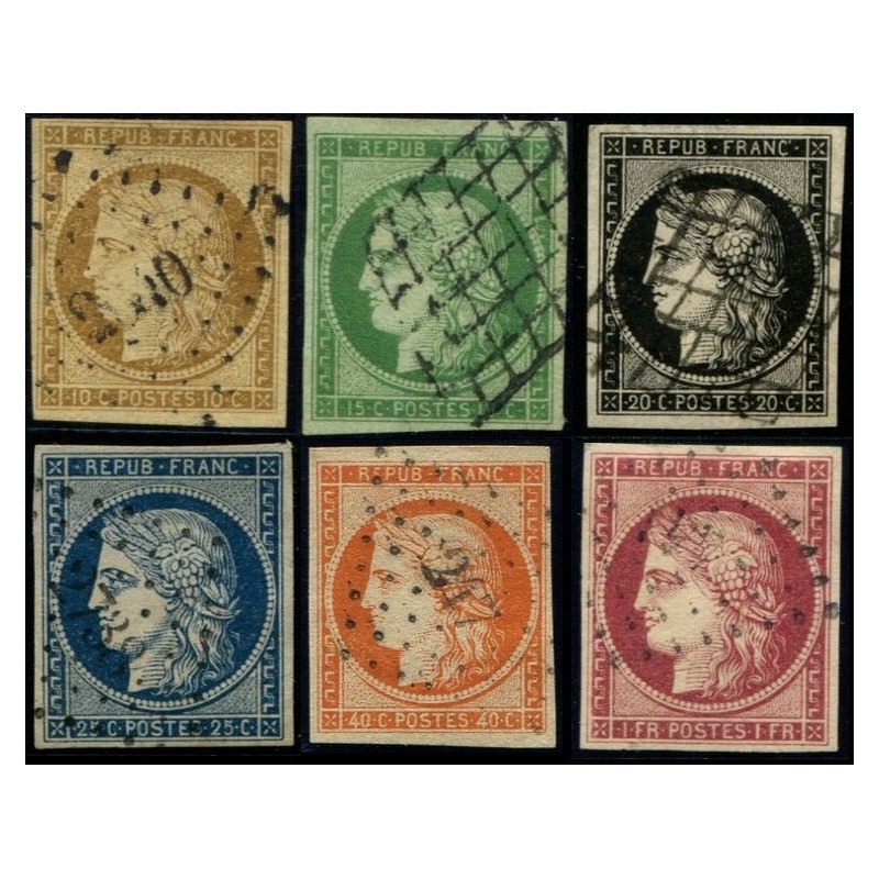n°48, Bordeaux 40c orange, oblitéré Gros Chiffres, signé A.BRUN - TB