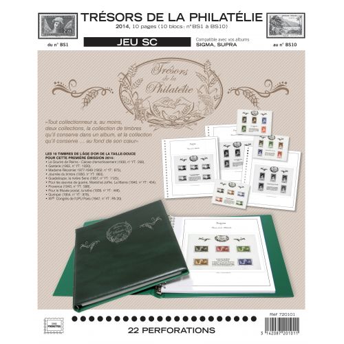 "Trésors de la Philatélie" SC : 2014 (avec pochettes)