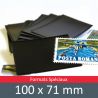 Pochettes simple soudure - Lxh:100x71mm (Fond noir)