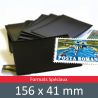 Pochettes simple soudure - Lxh:156x41mm (Fond noir)