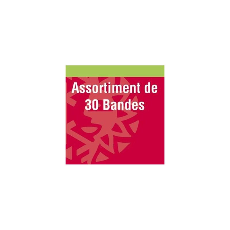 Assortiment de 30 bandes simple soudure