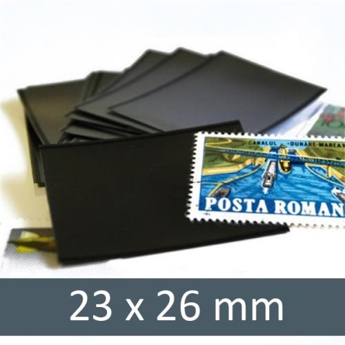 Pochettes double soudure - Lxh:23x26mm (Fond noir)