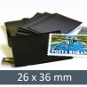Pochettes double soudure - Lxh : 26x36 mm (Fond noir)