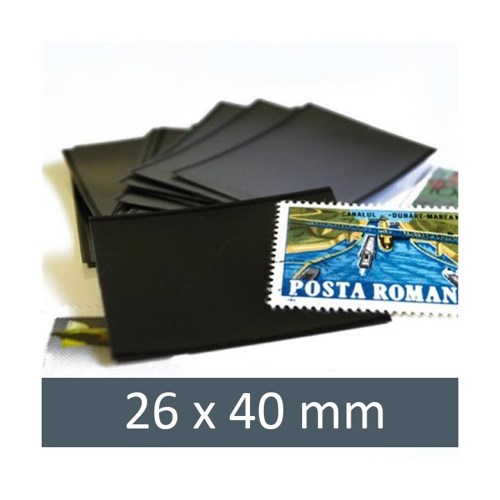 Pochettes double soudure - Lxh:26x40mm (Fond noir)