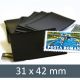 Pochettes double soudure - Lxh:31x42mm (Fond noir)