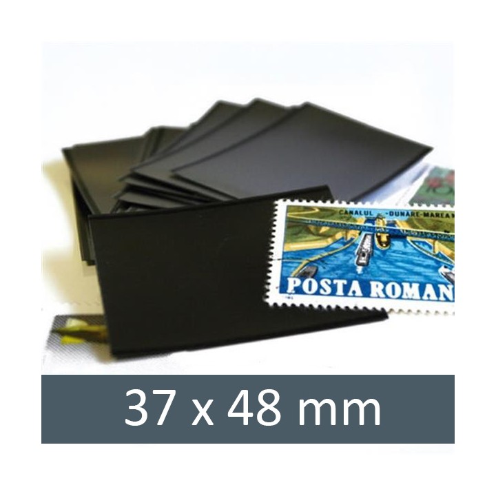Pochettes double soudure - Lxh:37x48mm (Fond noir)