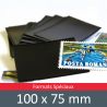 Pochettes double soudure - Lxh:100x75mm (Fond noir)
