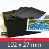 Pochettes double soudure - Lxh:102x27mm (Fond noir)