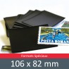 Pochettes double soudure - Lxh:106x82mm (Fond noir)