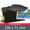 Pochettes double soudure - Lxh:106x71mm (Fond noir)