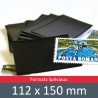 Pochettes double soudure - Lxh:112x150mm (Fond noir)