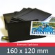 Pochettes double soudure - Lxh:160x120mm (Fond noir)