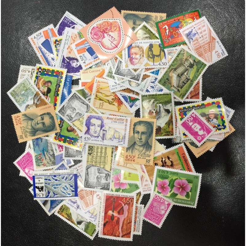 Lot de faciale 100 timbres à 4.50 Francs pour Affranchissement